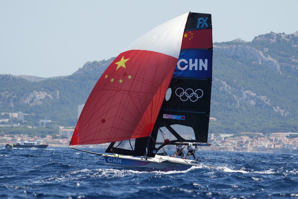 巴黎奥运会丨帆船——女子49人fx级第三日赛况