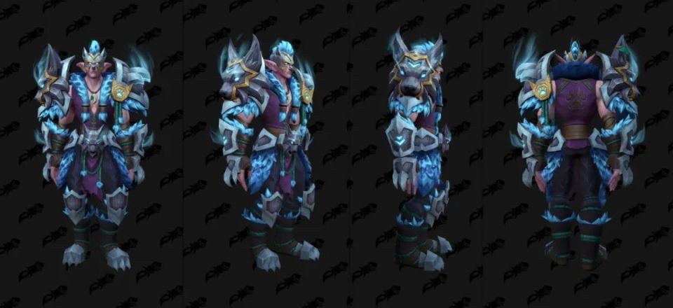 0德鲁伊职业套装,把狼头扛肩上了!