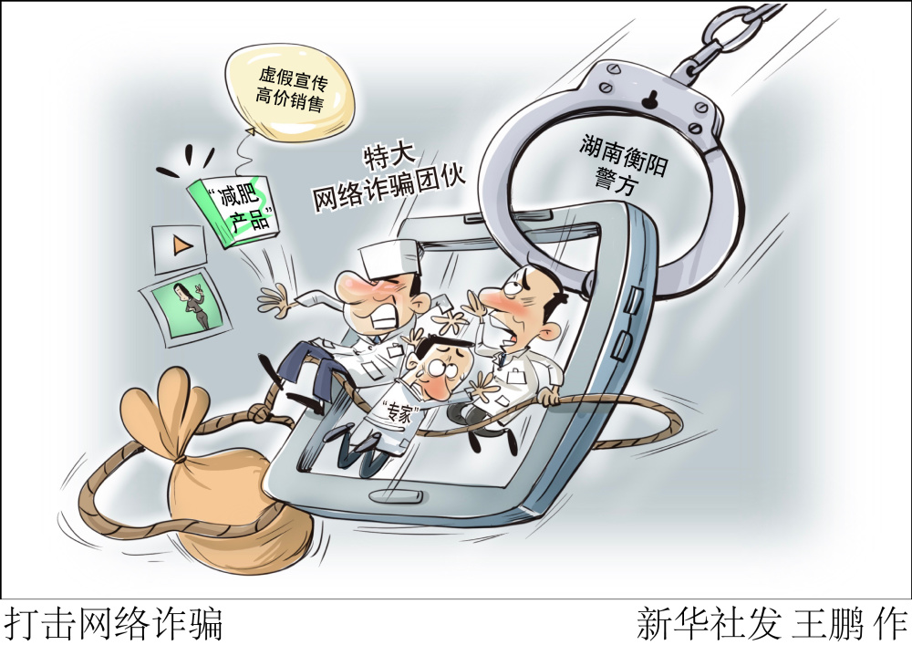 (图表·漫画)〔法治〕打击网络诈骗-腾讯新闻