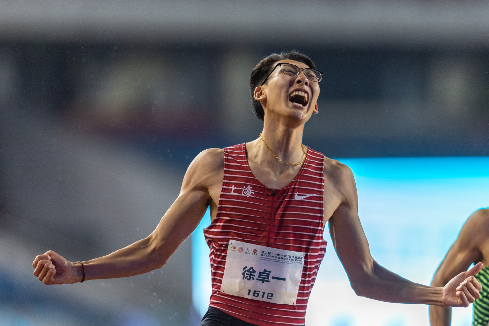 田径——全国田径大奖赛第五站:徐卓一夺得男子110米栏冠军