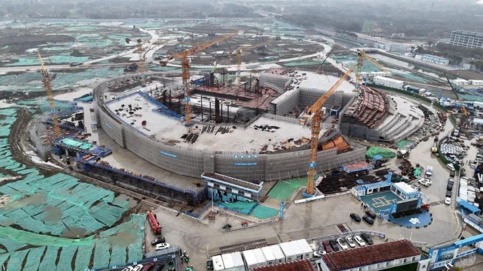 无锡奥体中心最新进展