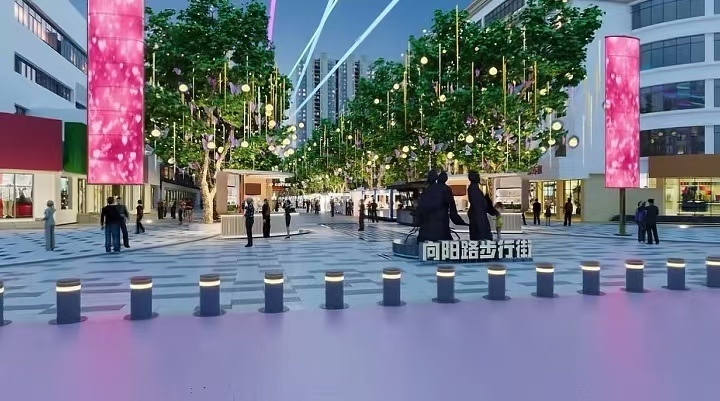 商丘市向阳路步行街效果图曝光