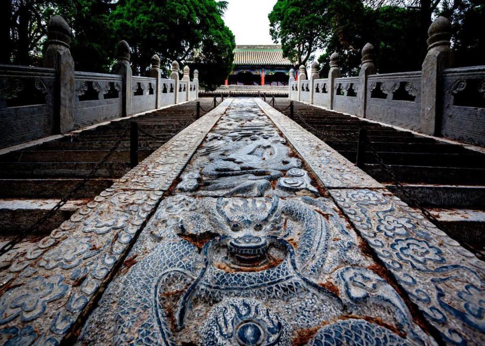 开封禹王台区初冬已至景色如画