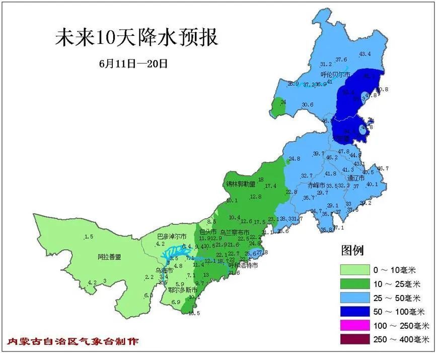 内蒙古自治区年降水量图片