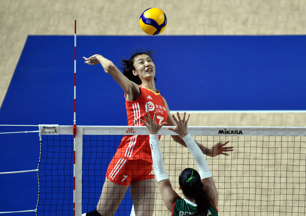 排球——世界女排联赛香港站:中国队胜保加利亚队