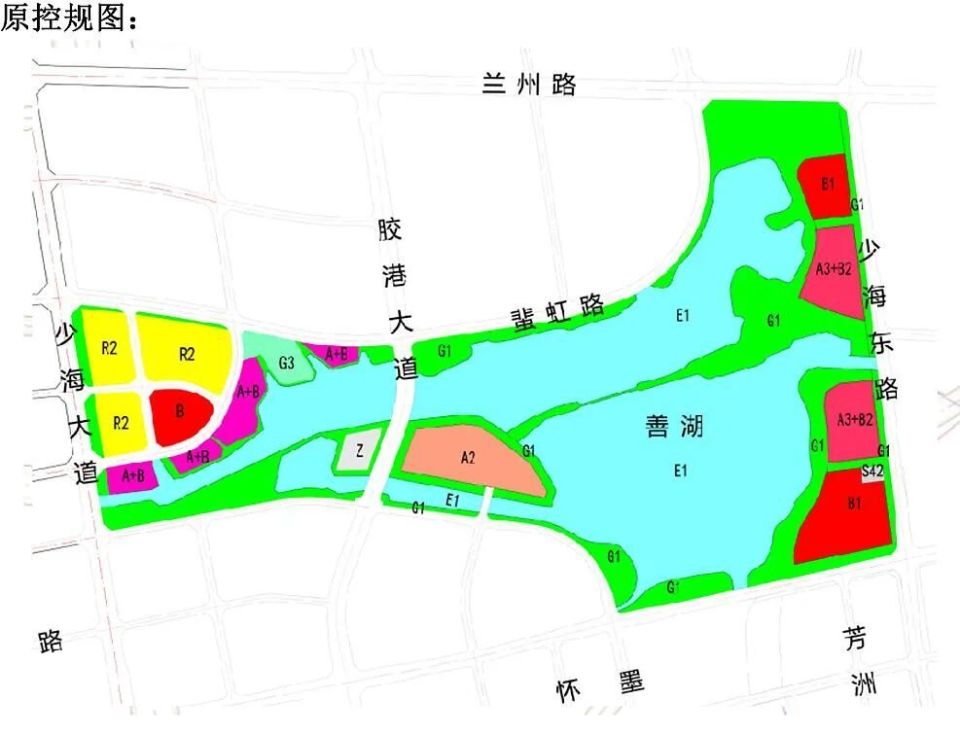 胶州少海片区控规调整,新增36班九年一贯制学校