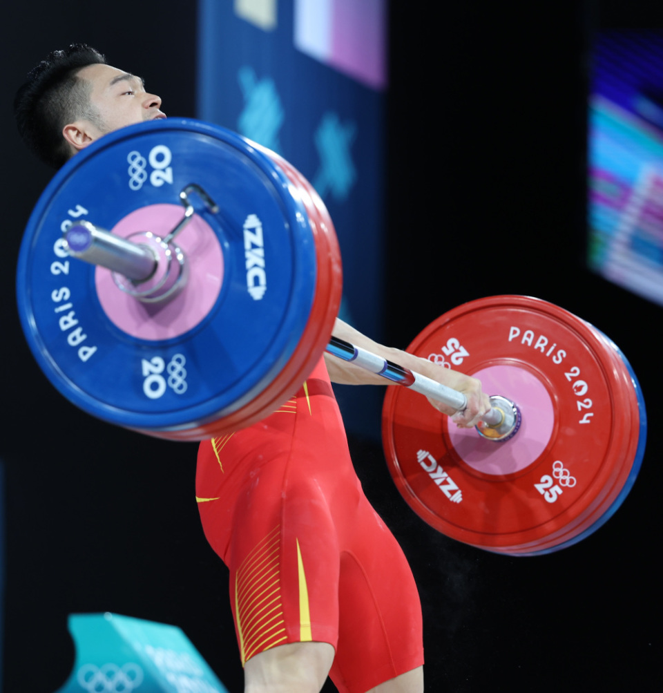 石智勇挺举三次试举191kg均宣告失败,遗憾无缘领奖台