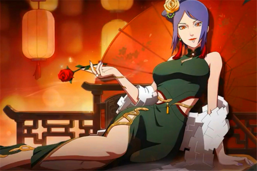 火影忍者:当美女忍者们换上旗袍,小南很有气质,雏田太害羞了