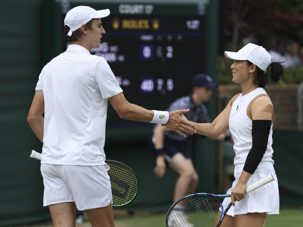 体育网球温网徐一璠弗列根晋级混双四强