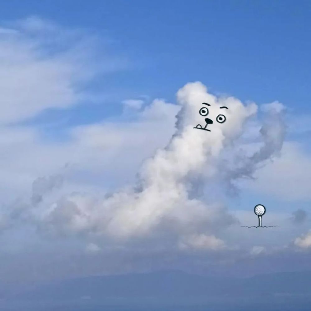 50幅创意十足的云彩涂鸦,满满的治愈感,让你一次看个够_腾讯新闻