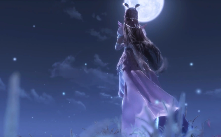 小舞成神模样变陌生,月下背影如此迷人,少女已成为妇女-腾讯新闻