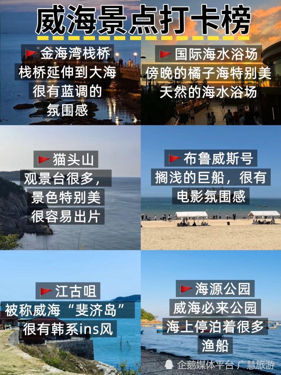 威海旅游，景点打卡榜_腾讯新闻