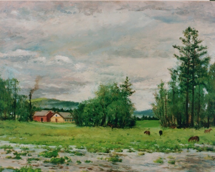 但替河山添彩色吴作人草原云雨油画作品研究展苏州开幕