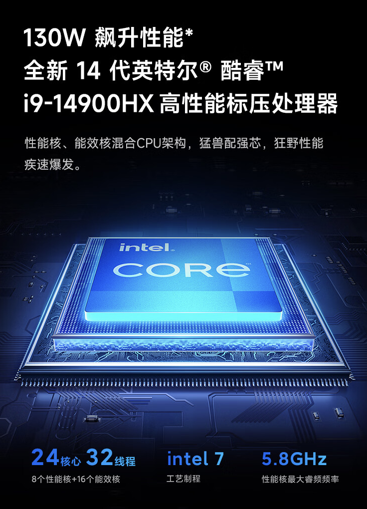 小米redmigpro2024游戏本上架至高i914900hxrtx4060