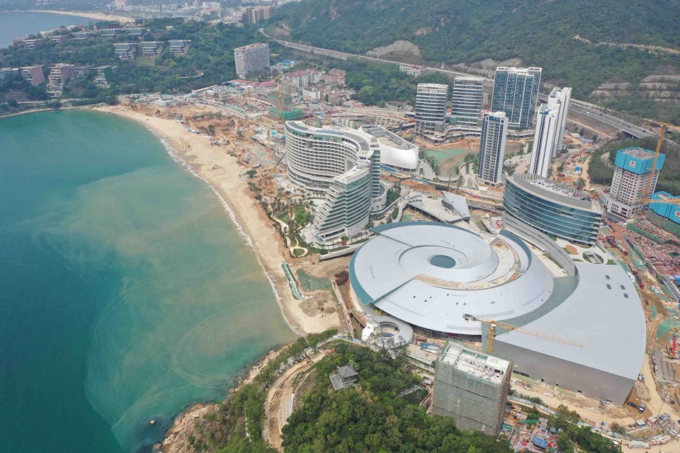 视频图集实拍深圳小梅沙改造片区