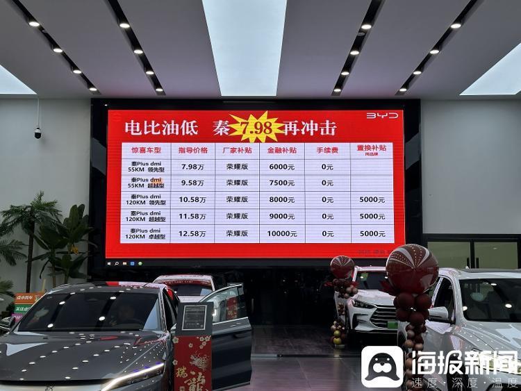 财鑫闻丨探访济南汽车4s店:比亚迪降价,开启"电比油低"新时代_腾讯