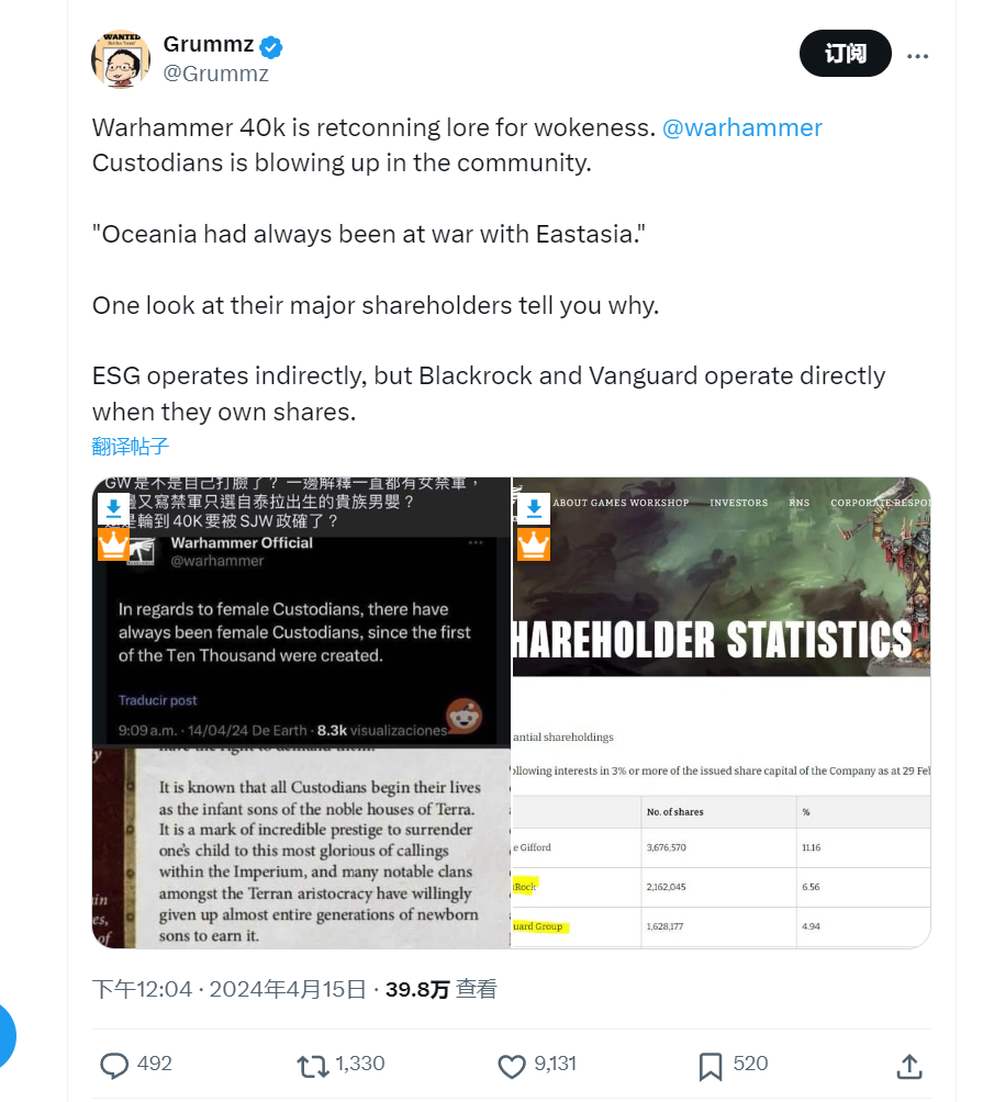 于是从4chan兴起流言,称女禁军是在为后面"更大的"那个做铺垫.