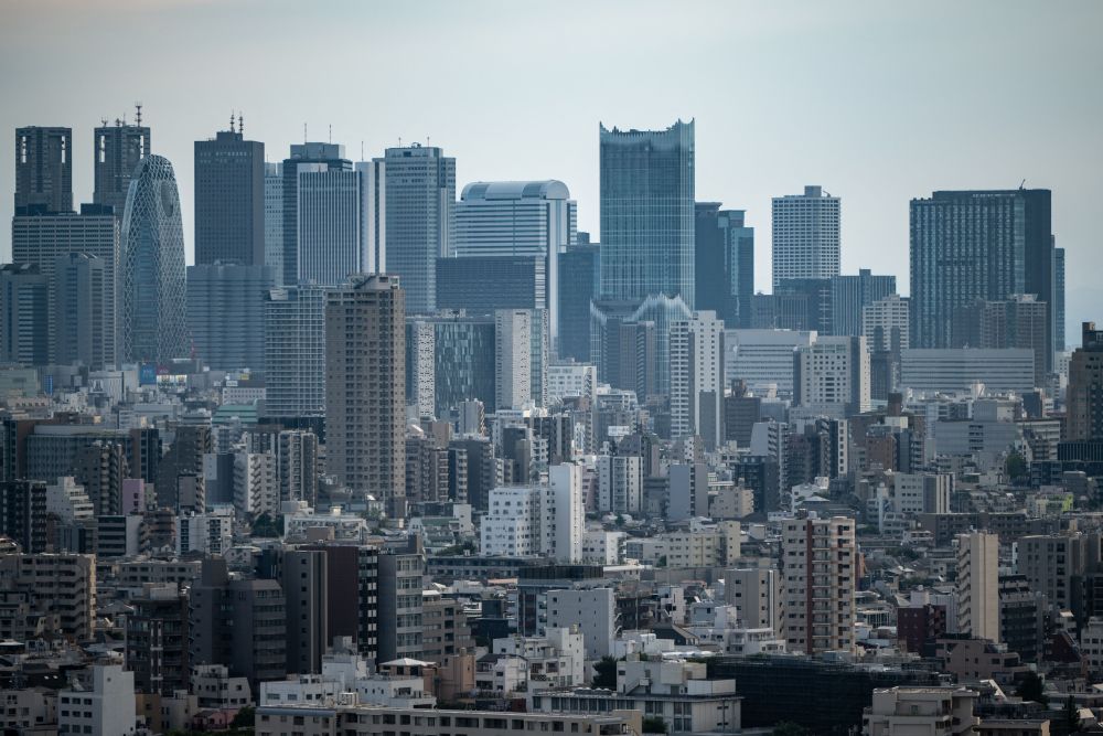 日本东京鸟瞰图图片