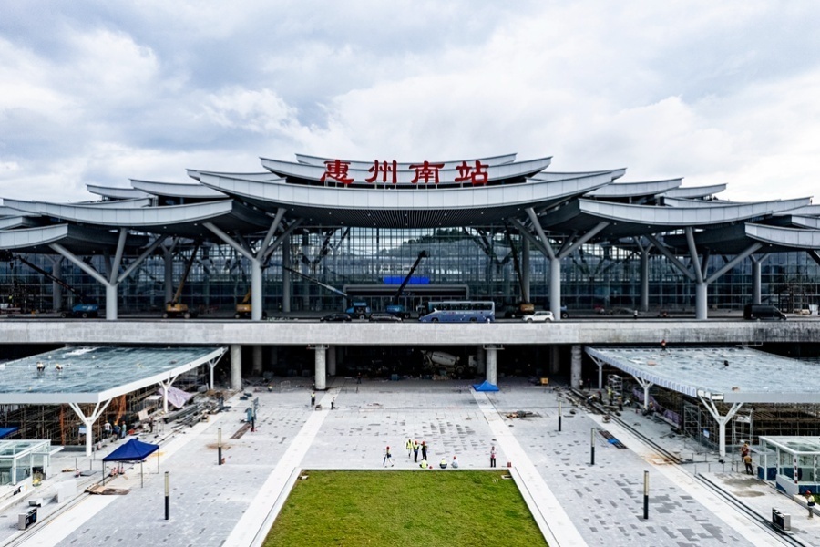 广汕高铁探营|惠州南站:重檐叠瓦古岭南,点亮鹅城新地标