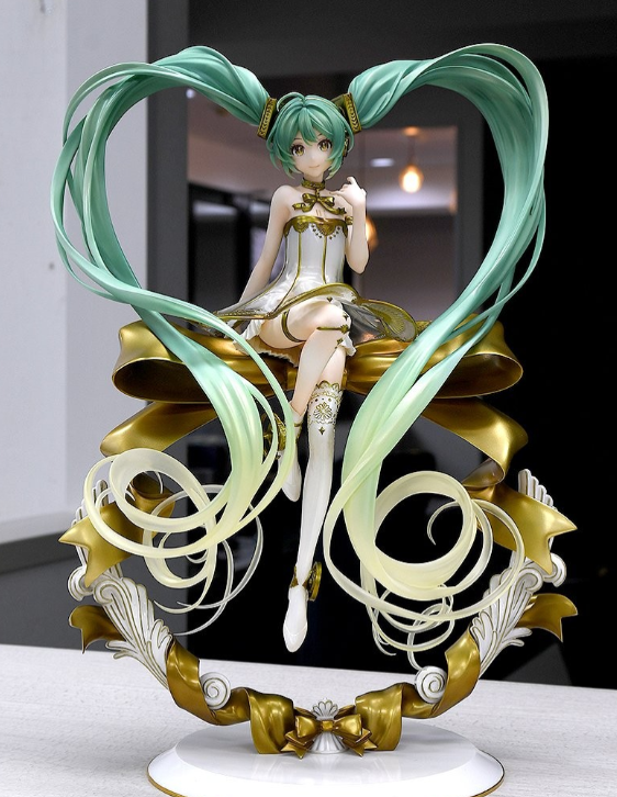 初音未来交响乐2022手办新官图葱娘用双马尾摆出一个爱你的造型