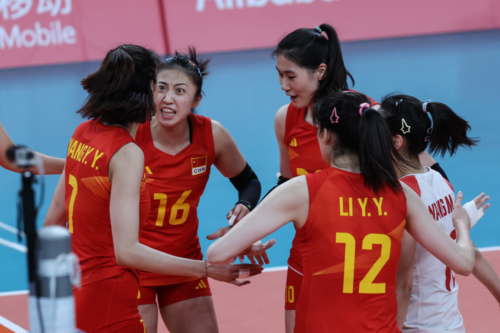 排球女子a组预赛中国队胜朝鲜队