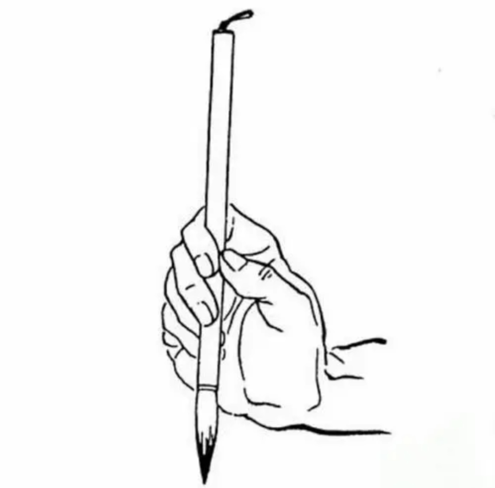 在写字的时候,欧阳询认为,每一次落笔,笔锋都应该藏而不露,这才能体现