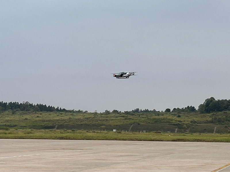 湖南株洲芦淞机场进行2023湖南国际通航产业博览会预演活动