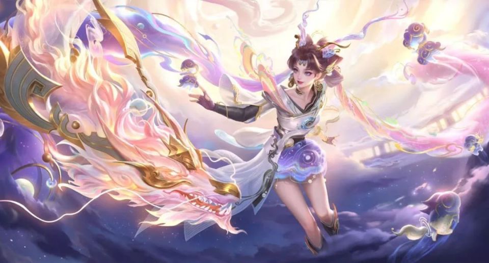 孙尚香龙年限定皮肤首曝,双武器形态,神龙特效,新晋传说天花板!