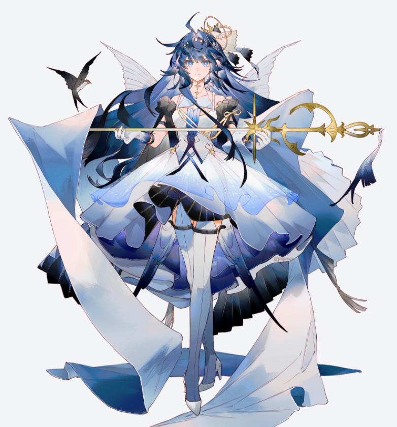 明日方舟:星极亲妈私设新皮肤手稿 为了亲闺女把稿费搭进去了_腾讯