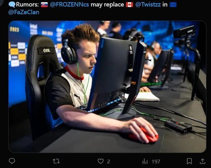 vitality世界第二 faze千分第一/爆料:frozen可能加入战舰顶替总监