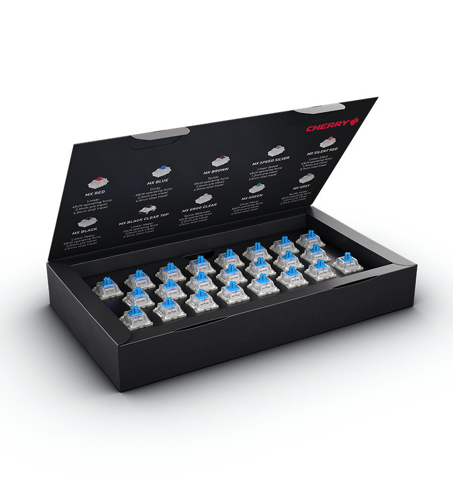 cherry推出机械键盘体验套件内含23种轴体