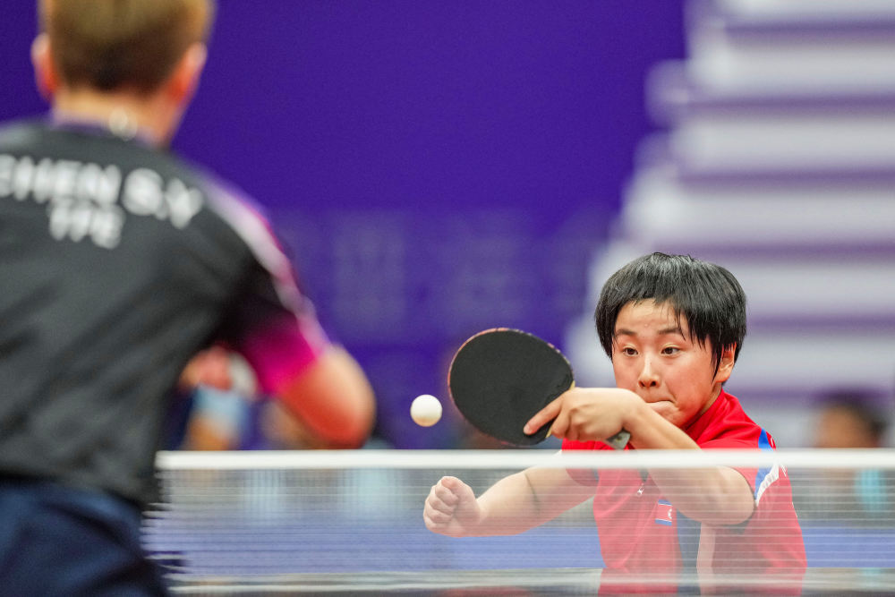 乒乓球——女子团体小组赛:朝鲜胜中国台北_腾讯新闻