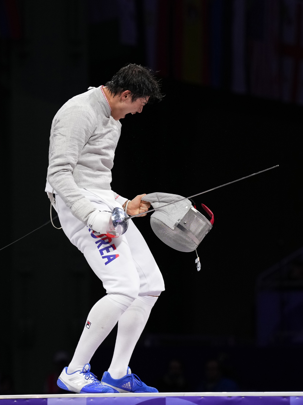 巴黎奥运会|击剑——男子个人佩剑:韩国选手吴尚旭夺冠