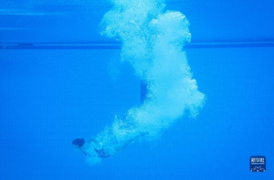 新华社记者 肖艺九 摄当日,2023年全国跳水锦标赛暨巴黎奥运会,多哈