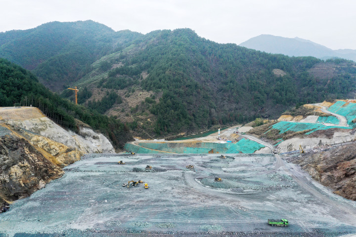 开化水库建设中心图片