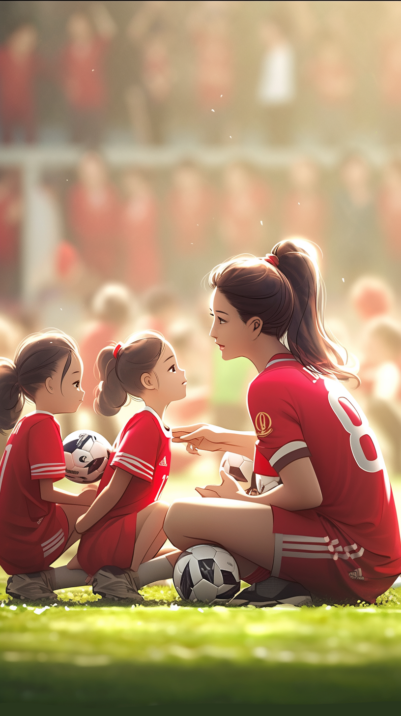 "我的梦想是当一名教练,可以带更多女生踢足球