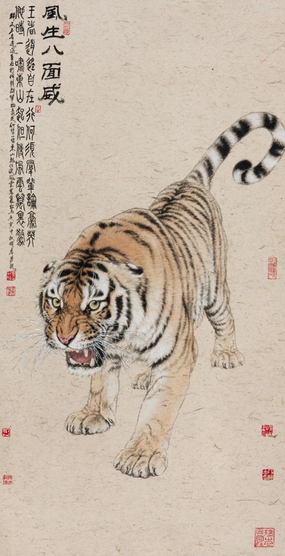 "慷慨啸歌——孟祥顺画虎艺术作品展"太原美术馆巡展