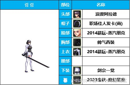 dnf杂谈英姿飒爽怎么搭都好看女鬼剑士动漫cos时装暖暖分享