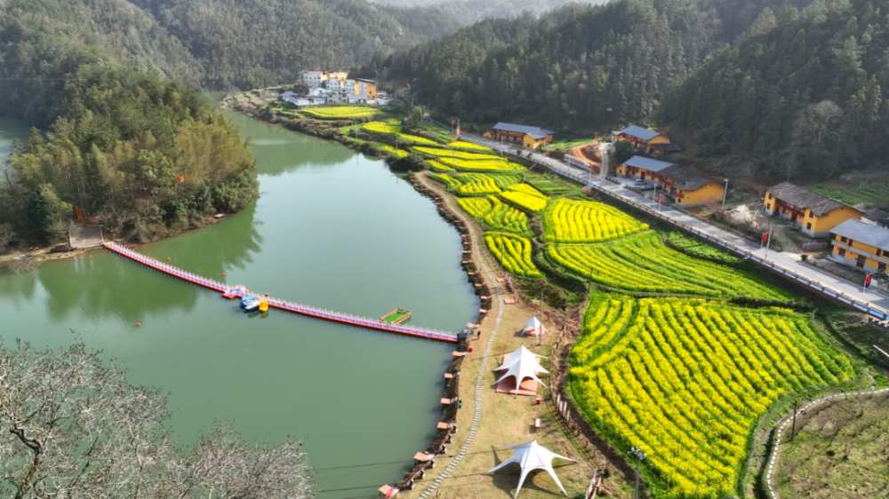 鸟语花香置身于云海之中与天空交融四周环绕着青山绿水七星岭无边泳池