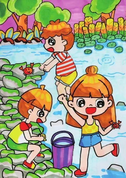 难忘暑假快乐时光 看小画师绘出多彩假期!