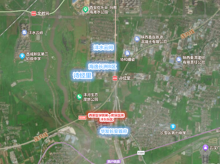 第一附属医院沣东院区位于沣东新城镐京片区沣河大道以东,规划路以南