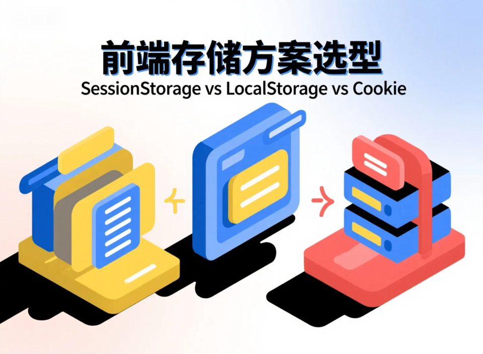 SessionStorage vs LocalStorage vs Cookie 深度对比：前端存储方案选型完全指南