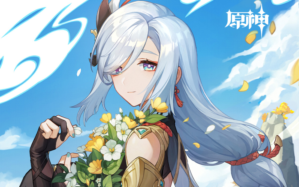 申鹤生日快乐|这种感觉,就像蓝天和春风,还有你送我的花束._腾讯新闻