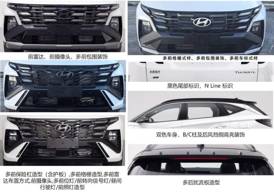 新款现代途胜l实车曝光,换装新前脸,外观很年轻运动,两种动力_腾讯