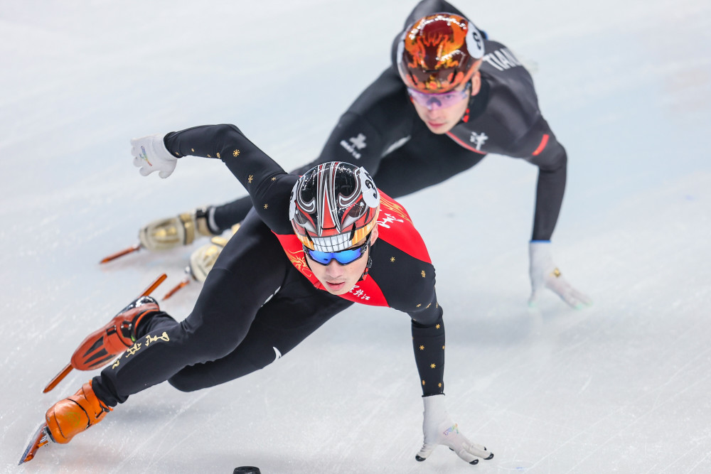 短道速滑公开组男子5000米接力半决赛赛况