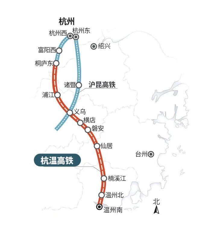 杭州去温州可以有多快?杭温高铁开始试运行!