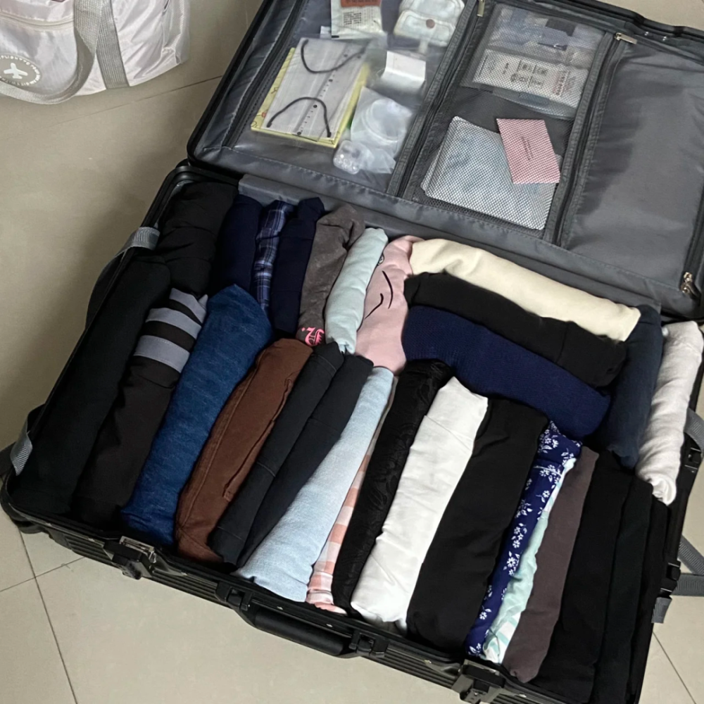 返校行李箱就是一整个大进货!爸妈:"收拾收拾果然家里干净多了"