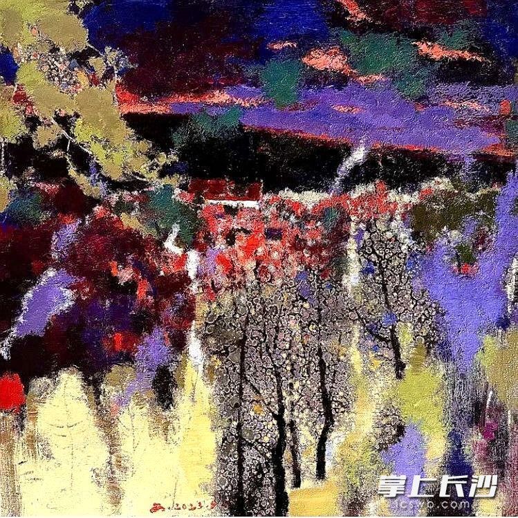 大咖油画里的长沙古镇乡村有多美?不妨一起来看看