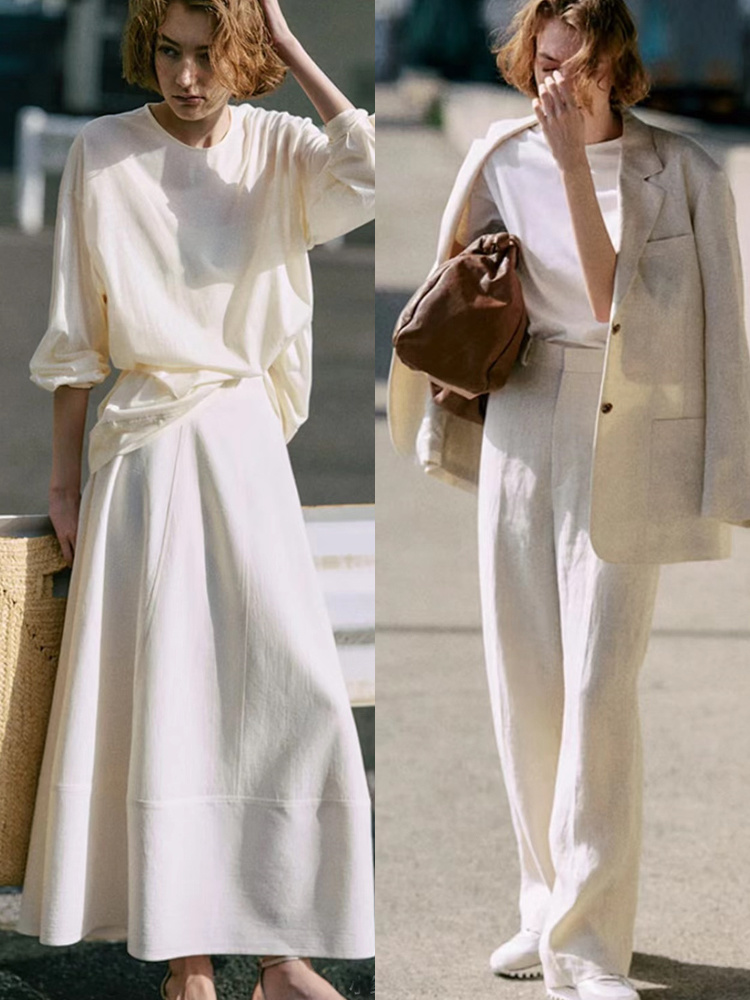 白色极简穿搭也太好看了不仅高级大方显气质还十分减龄
