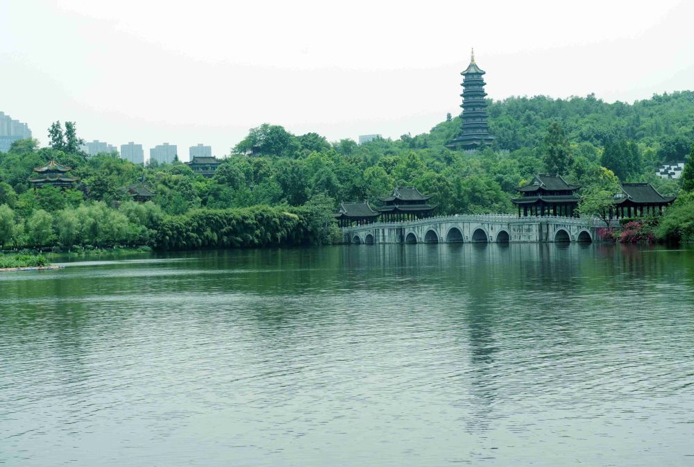 重庆渝北区园博园的初夏时光